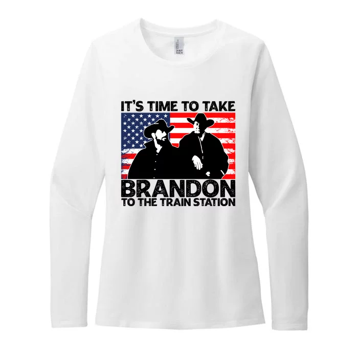 Its Time To Take Brandon To The Train Station Womens CVC Long Sleeve Shirt