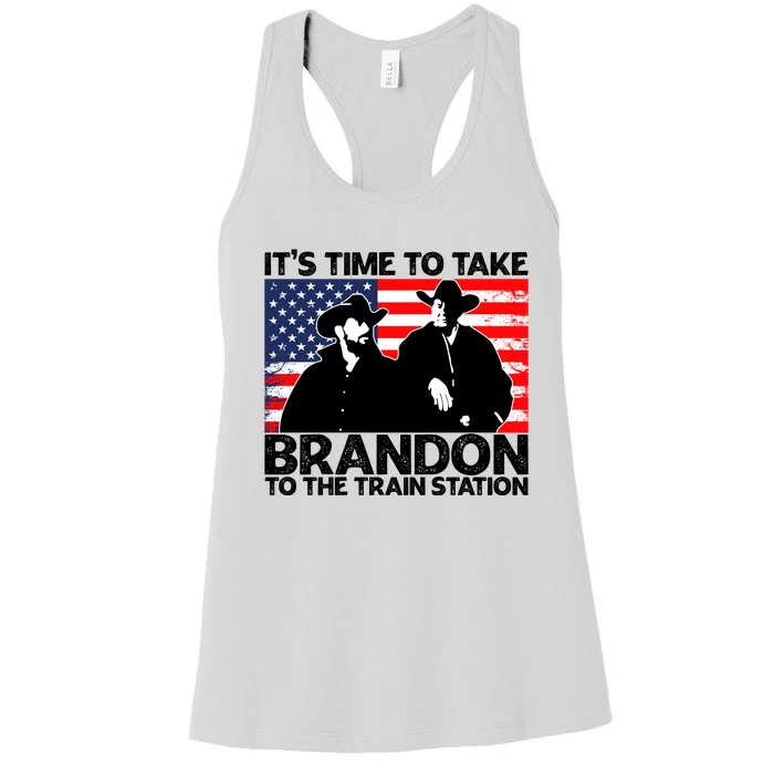 Its Time To Take Brandon To The Train Station Women's Racerback Tank