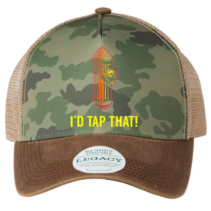 I'd Tap That Funny Firefighter Gifts Legacy Tie Dye Trucker Hat