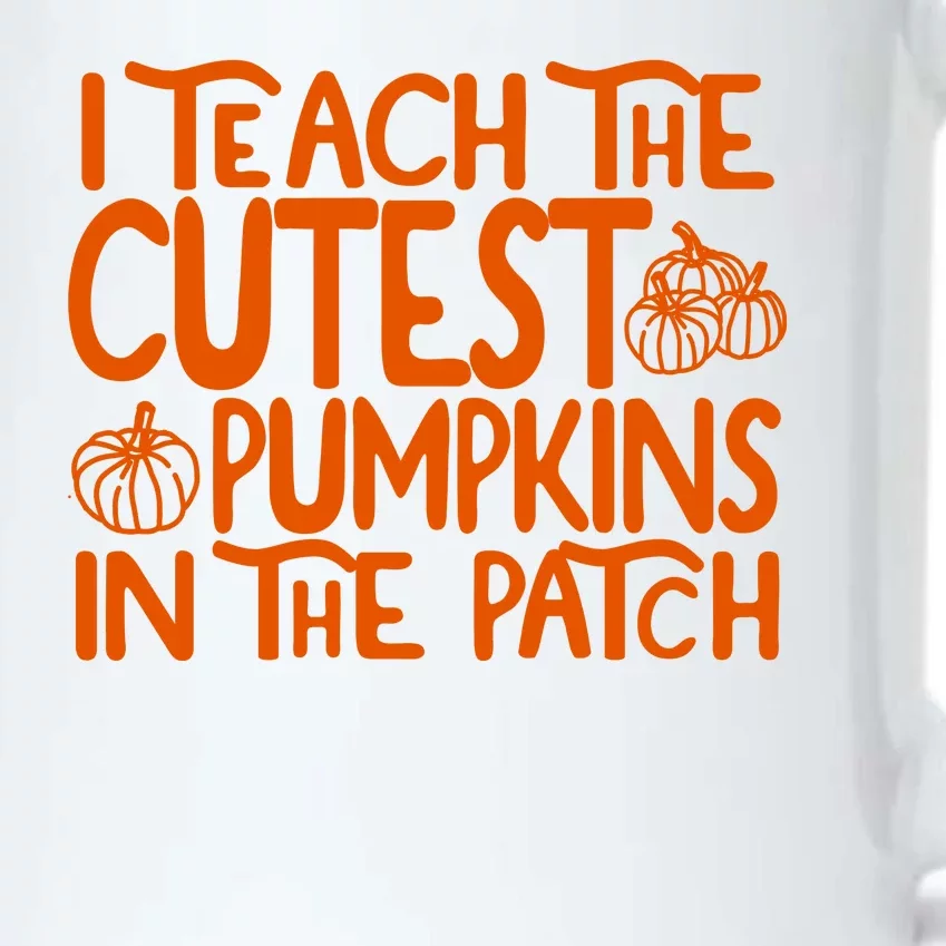 I Teach The Cutest Pumpkins In The Patch Halloween Teacher Black Color Changing Mug