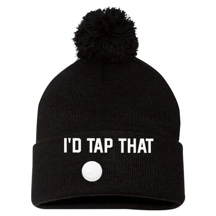 ID Tap That Funny Golf Pom Pom 12in Knit Beanie