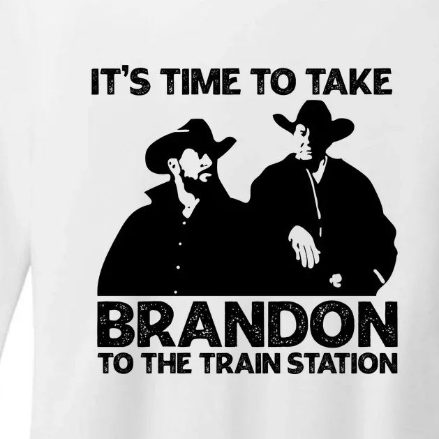 Its Time To Take Brandon To The Train Station Womens CVC Long Sleeve Shirt