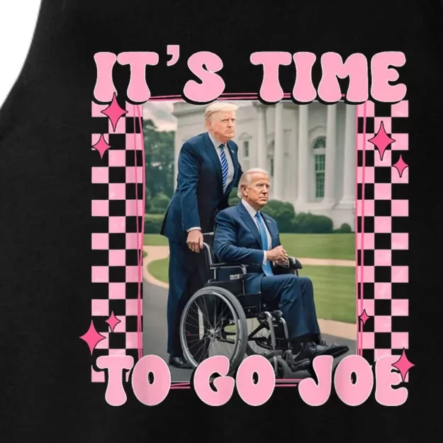 Its Time To Go Joe Funny Trump 2024 Ladies Tri-Blend Wicking Tank