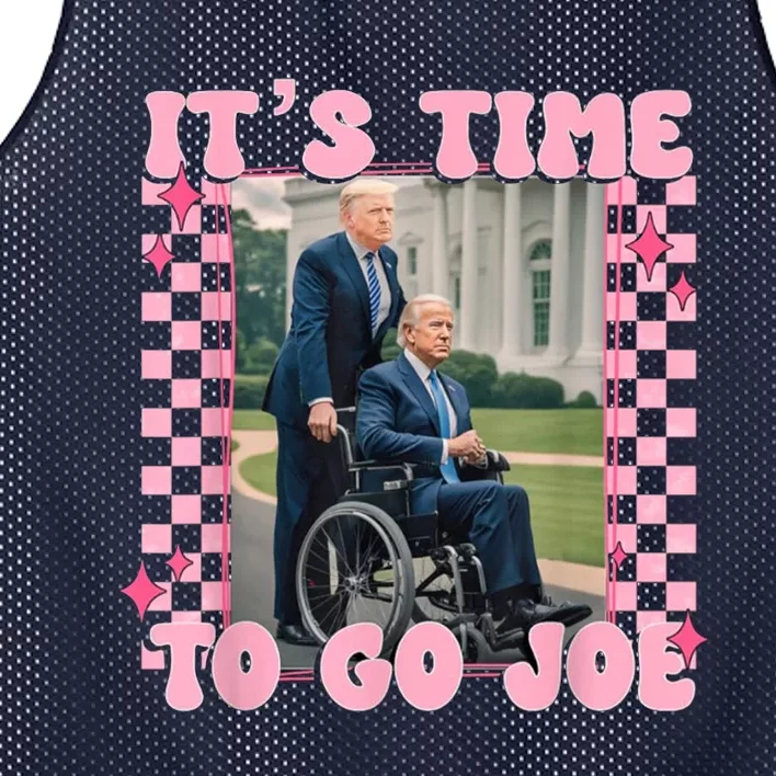 Its Time To Go Joe Funny Trump 2024 Mesh Reversible Basketball Jersey Tank