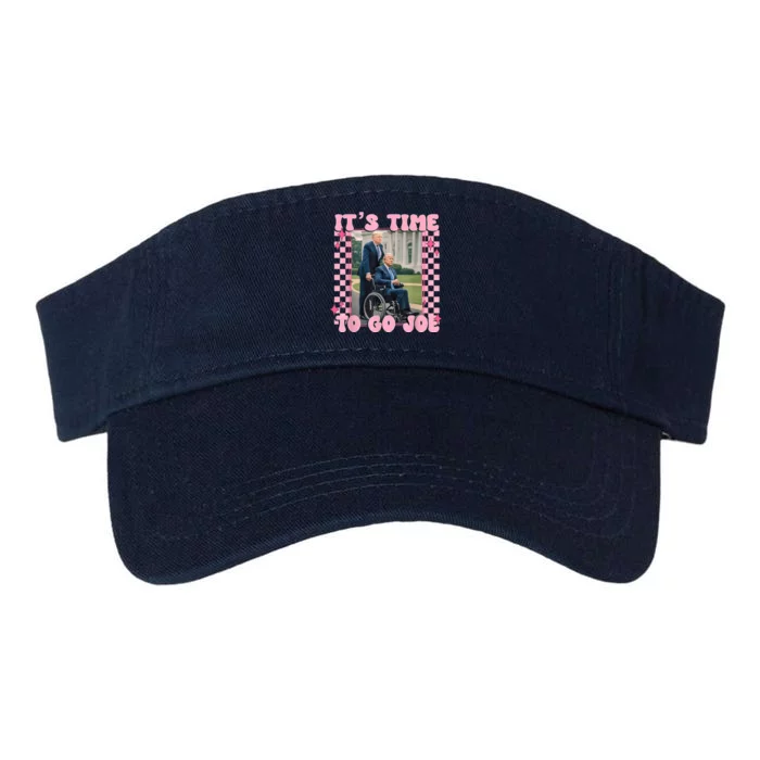 Its Time To Go Joe Funny Trump 2024 Valucap Bio-Washed Visor