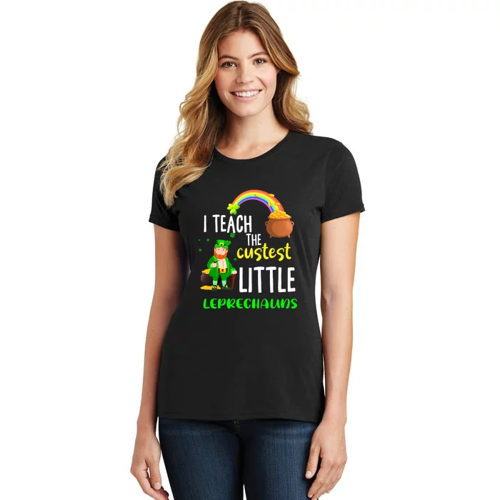 I Teach The Cutest Little Leprechauns St Patrick Day Women's T-Shirt