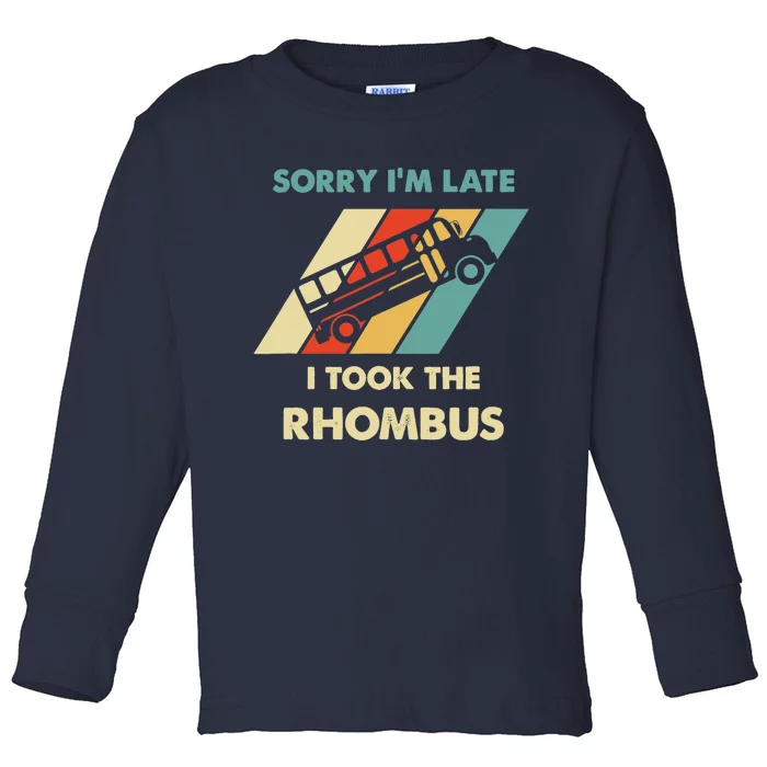 I Took The Rhombus Funny Math Nerd Toddler Long Sleeve Shirt