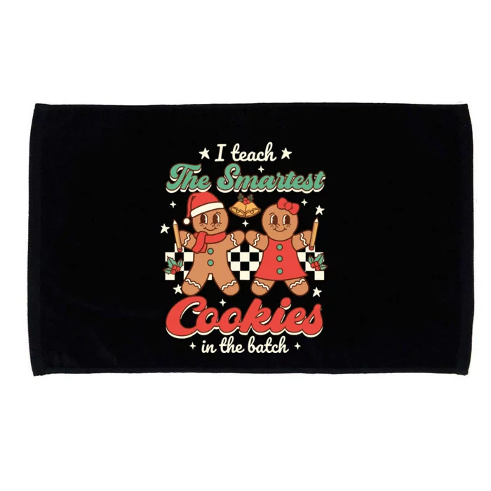 I Teach The Smartest Cookies In The Batch Teacher Christmas Microfiber Hand Towel