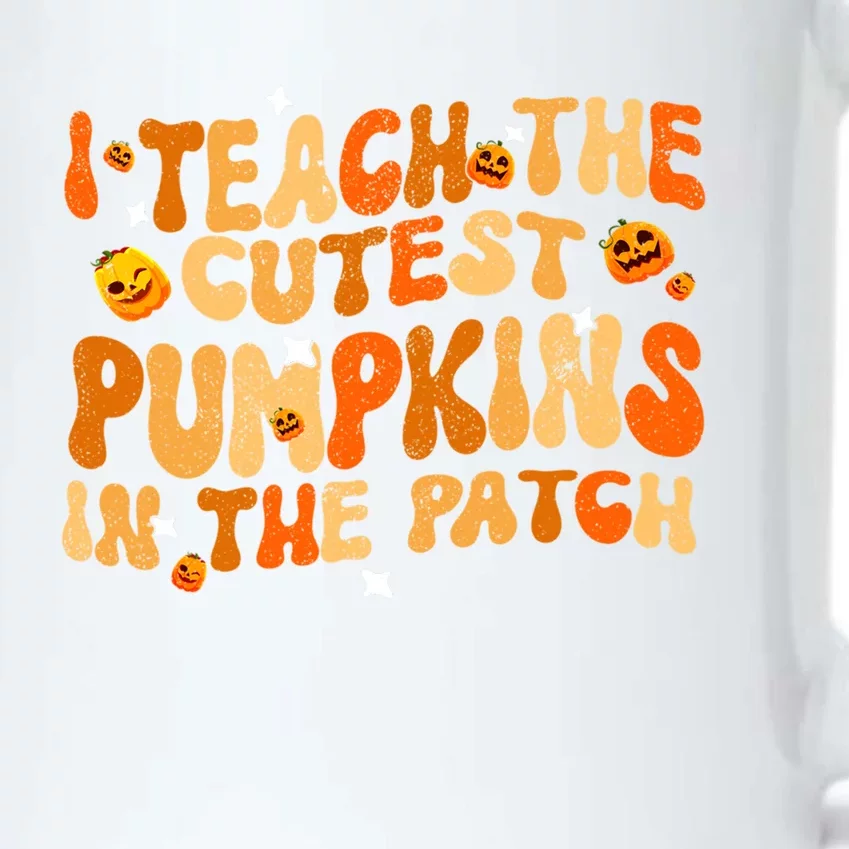 I Teach The Cutest Pumpkins In The Patch Teacher Halloween Funny Gift Black Color Changing Mug