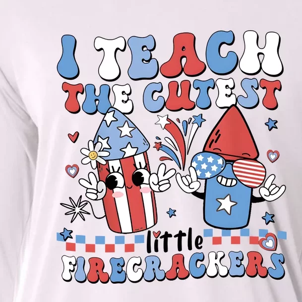 I Teach The Cutest Little Firecrackers Cooling Performance Long Sleeve Crew