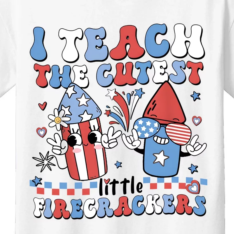 I Teach The Cutest Little Firecrackers Kids T-Shirt