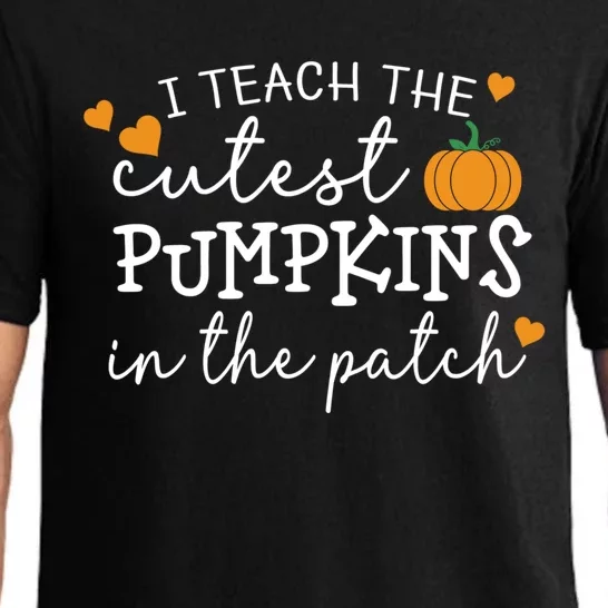 I Teach The Cutest Pumpkins In The Patch Teacher Halloween Gift Pajama Set