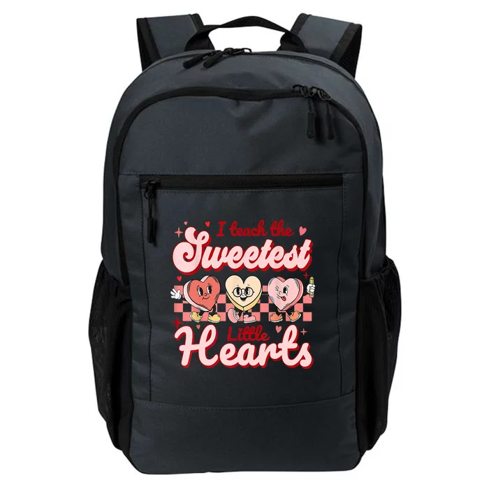 I Teach The Sweetest Hearts Retro Teacher Valentines Day Daily Commute Backpack