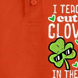 I Teach The Cutest Clovers In Patch St Patricks Day Teacher Cute Gift Dry Zone Grid Performance Polo