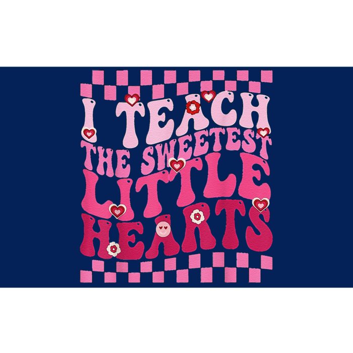 I Teach The Sweetest Hearts Retro Teacher Valentines Day Bumper Sticker