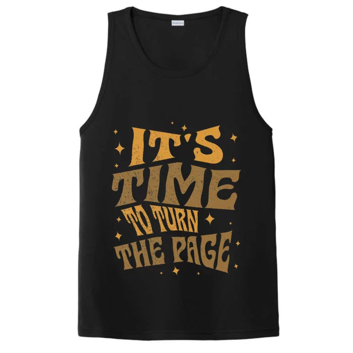 ItS Time To Turn Page Kamala Harris 2024 Performance Tank