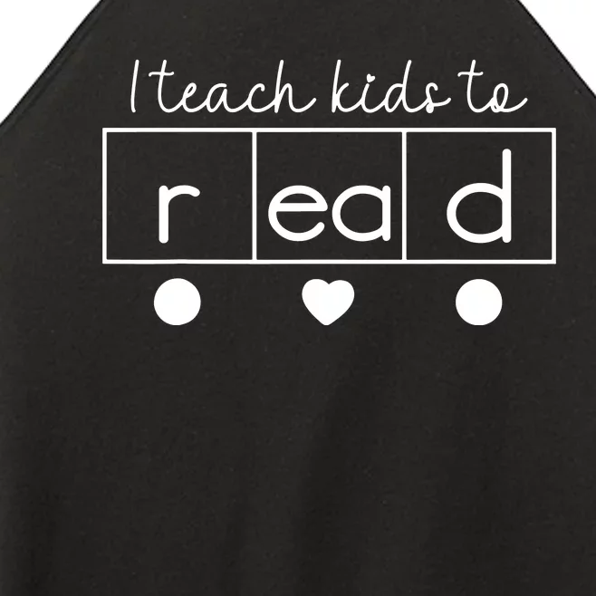 I Teach To Read Science Of Reading Funny Women’s Perfect Tri Rocker Tank