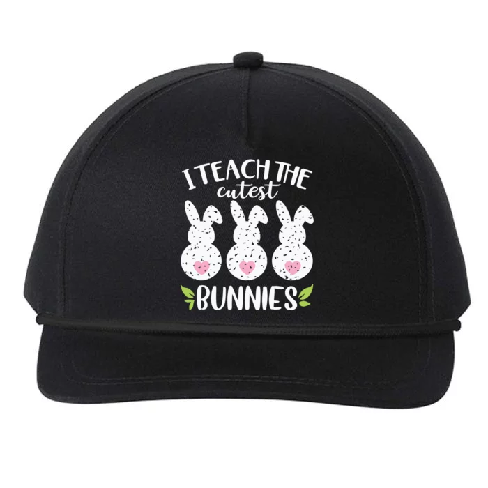 I Teach The Cutest Bunnies Love Teaching Snapback Five-Panel Rope Hat