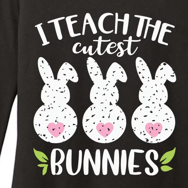 I Teach The Cutest Bunnies Love Teaching Womens CVC Long Sleeve Shirt