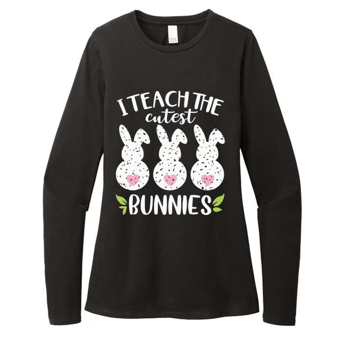 I Teach The Cutest Bunnies Love Teaching Womens CVC Long Sleeve Shirt