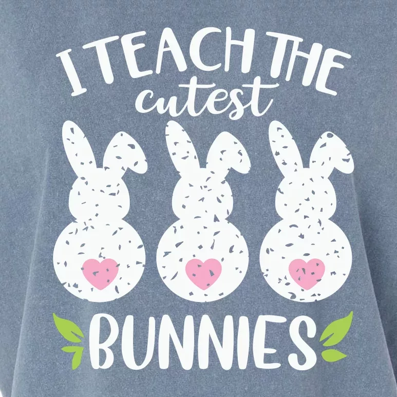 I Teach The Cutest Bunnies Love Teaching Garment-Dyed Women's Muscle Tee