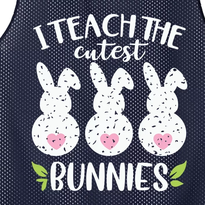 I Teach The Cutest Bunnies Love Teaching Mesh Reversible Basketball Jersey Tank