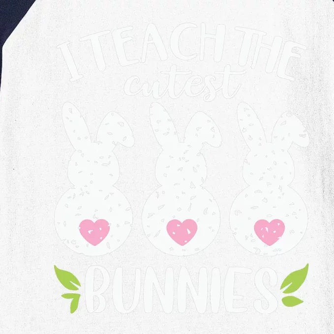 I Teach The Cutest Bunnies Love Teaching Baseball Sleeve Shirt