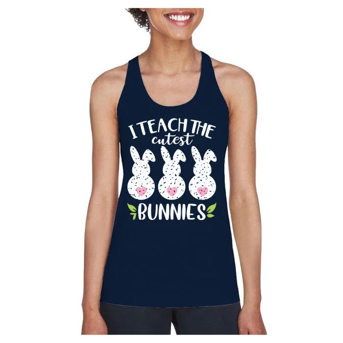 I Teach The Cutest Bunnies Love Teaching Women's Racerback Tank