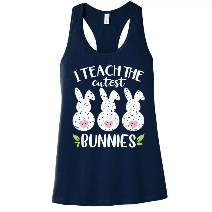 I Teach The Cutest Bunnies Love Teaching Women's Racerback Tank