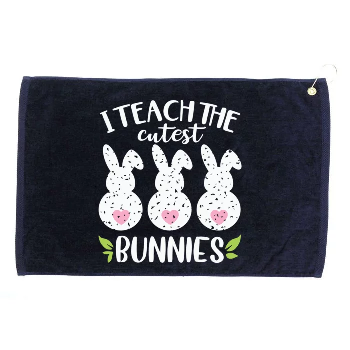 I Teach The Cutest Bunnies Love Teaching Grommeted Golf Towel