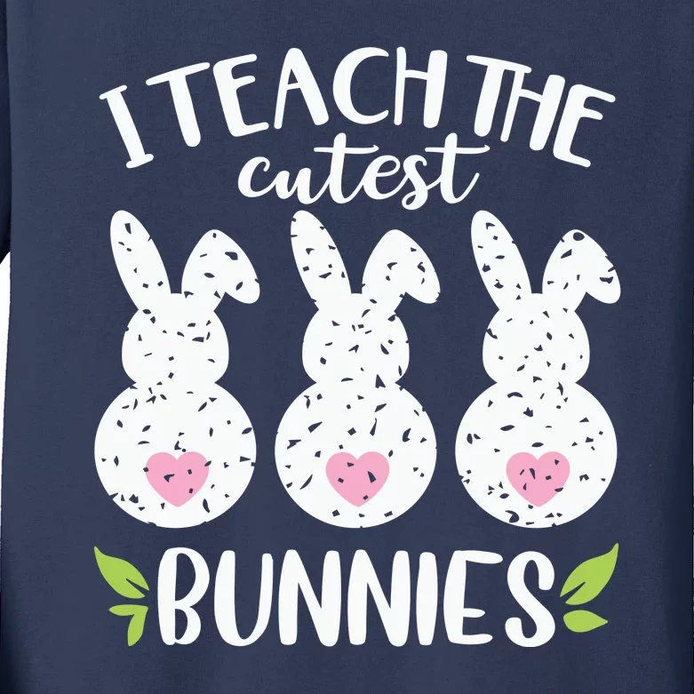 I Teach The Cutest Bunnies Love Teaching Kids Long Sleeve Shirt