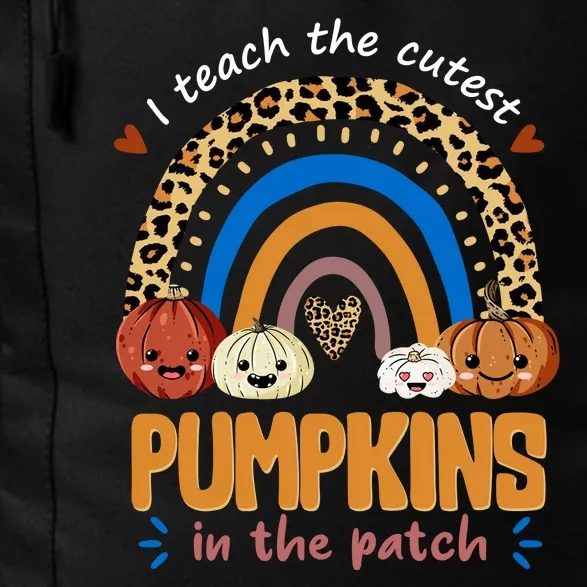 I Teach The Cutest Pumpkins In The Patch Leopard Daily Commute Backpack