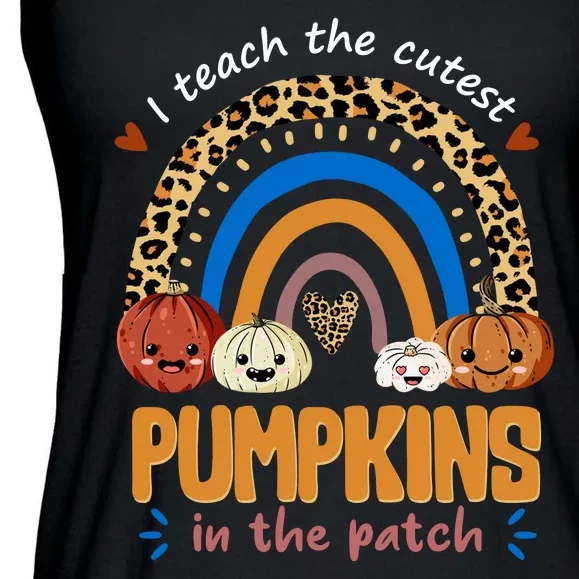 I Teach The Cutest Pumpkins In The Patch Leopard Ladies Essential Flowy Tank