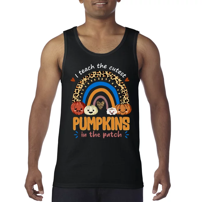 I Teach The Cutest Pumpkins In The Patch Leopard Tank Top