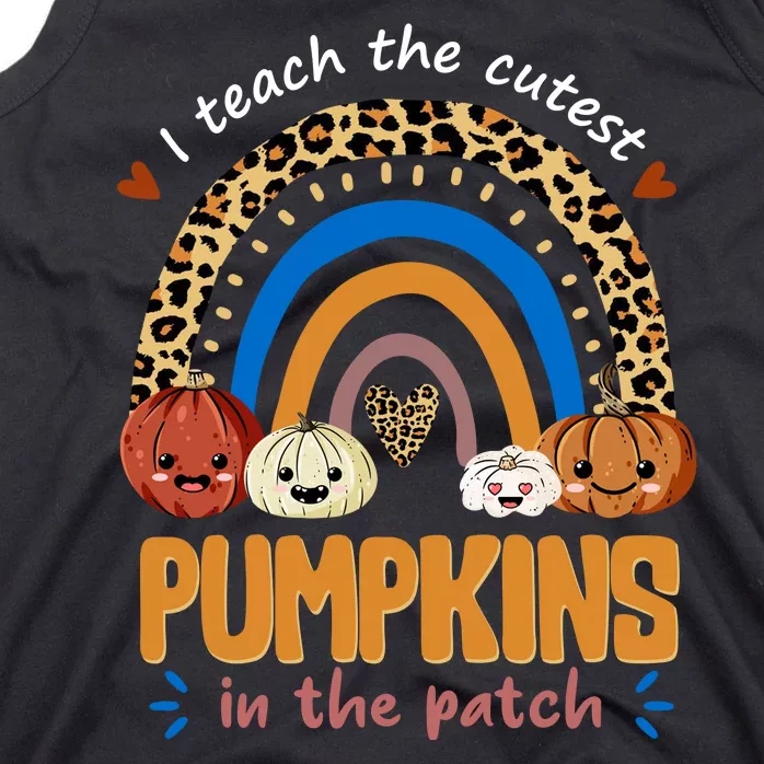 I Teach The Cutest Pumpkins In The Patch Leopard Tank Top