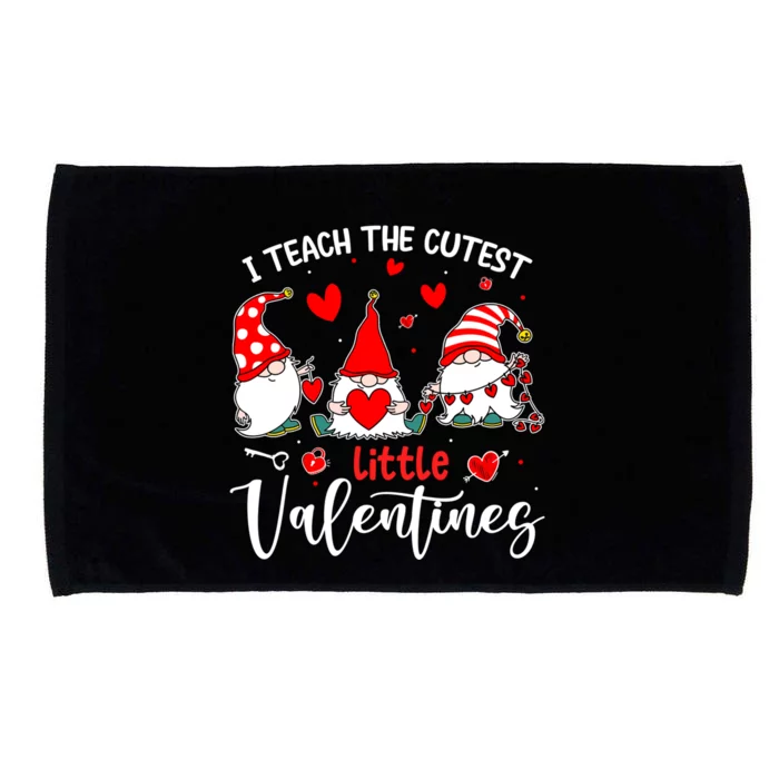 I Teach The Cutest Little Valentines Teacher Gift Microfiber Hand Towel