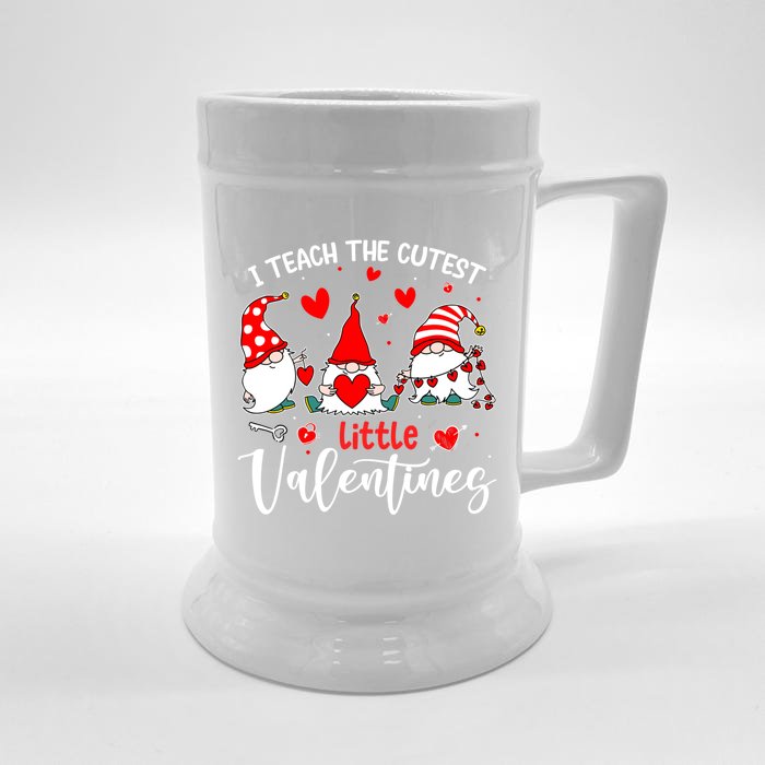 I Teach The Cutest Little Valentines Teacher Gift Front & Back Beer Stein