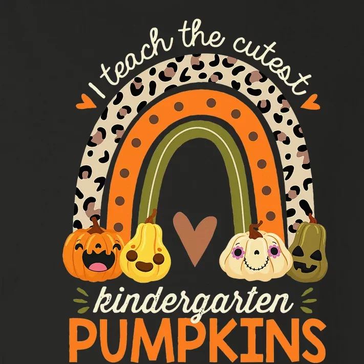 I Teach The Cutest Kindergarten Pumpkin Halloween Teacher Toddler Long Sleeve Shirt