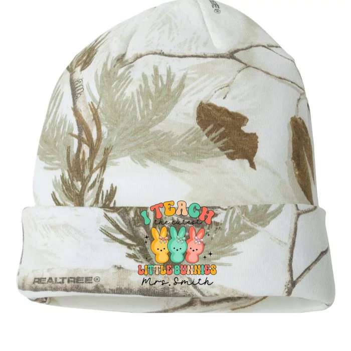 I Teach The Cutiest Little Bunnies Happy Easter's Day Funny Kati - 12in Camo Beanie