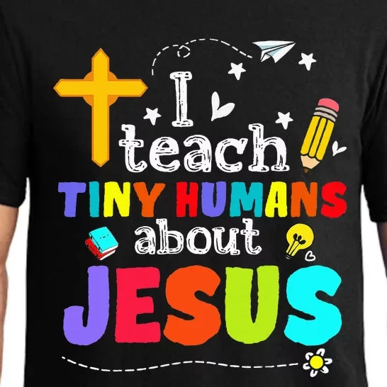 I Teach Tiny Humans About Jesus Sunday School Teacher Bible Pajama Set