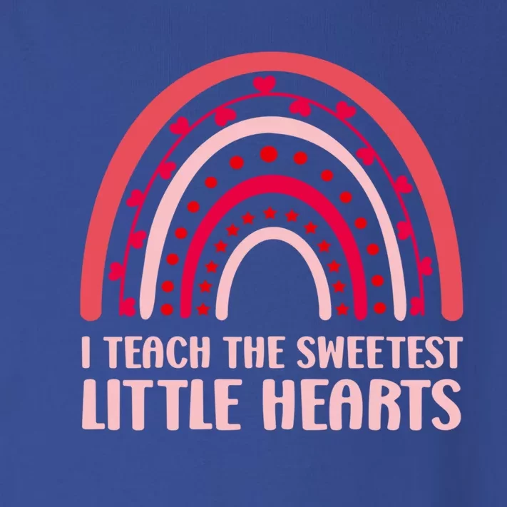 I Teach The Sweetest Hearts Rainbow Teacher Valentines Day Gift Toddler Long Sleeve Shirt