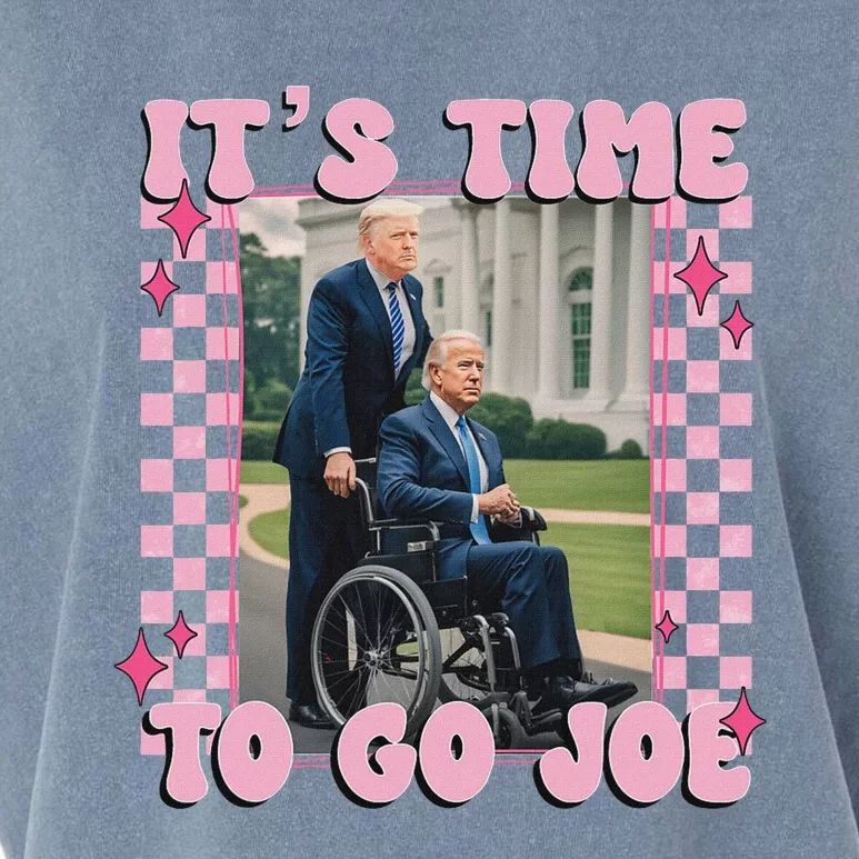 ItS Time To Go Joe Funny Trump 2024 Garment-Dyed Women's Muscle Tee