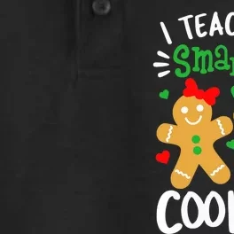 I Teach The Smartest Cookies Funny Teacher Xmas Gingerbread Dry Zone Grid Performance Polo