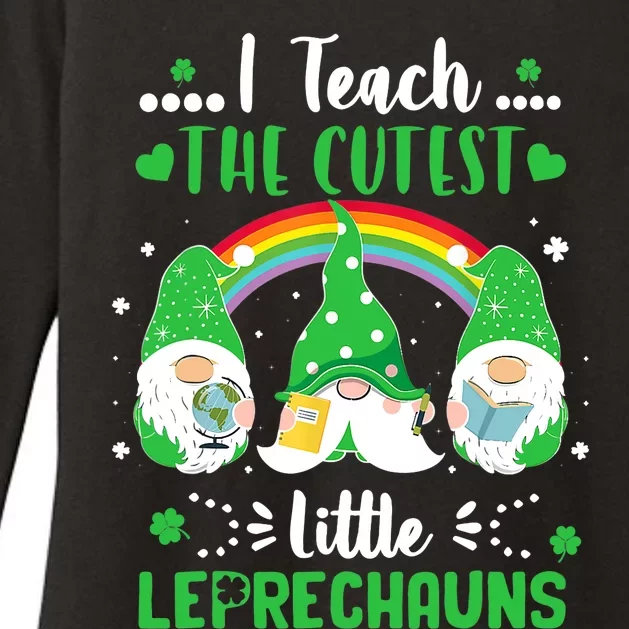 I Teach The Cutest Little Leprechauns Gnome St Patricks Day Womens CVC Long Sleeve Shirt