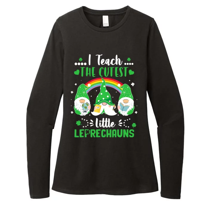 I Teach The Cutest Little Leprechauns Gnome St Patricks Day Womens CVC Long Sleeve Shirt