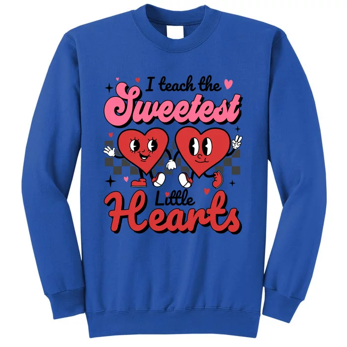 I Teach The Sweetest Hearts Retro Teacher Valentine's Day Gift Sweatshirt