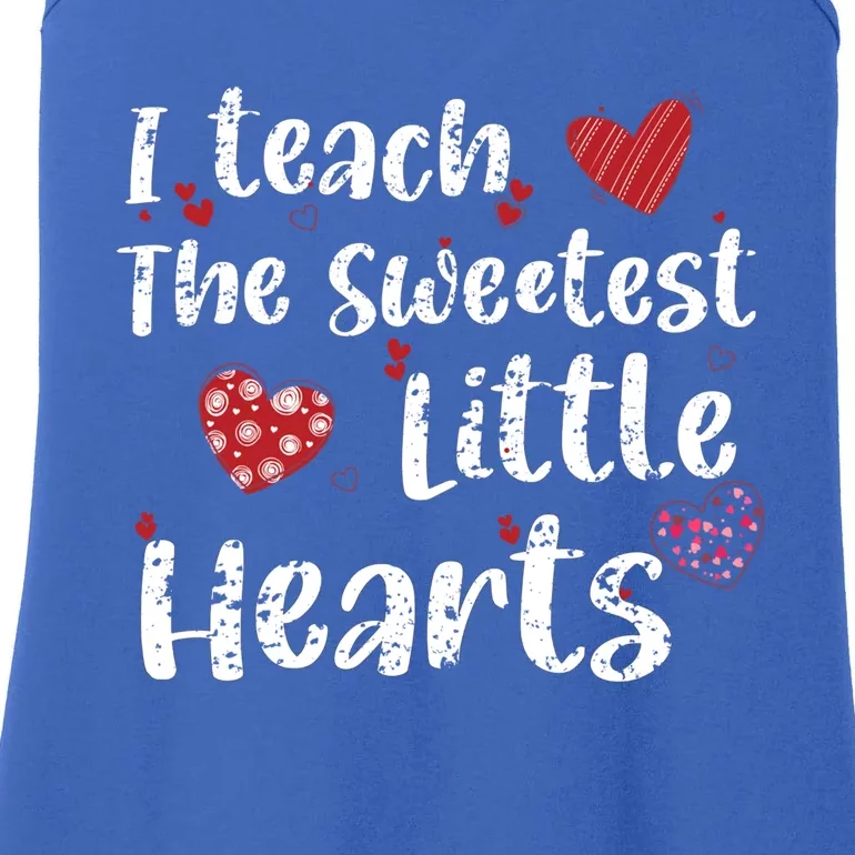 I Teach The Sweetest Hearts Preschool Teacher Valentines Day Gift Ladies Essential Tank