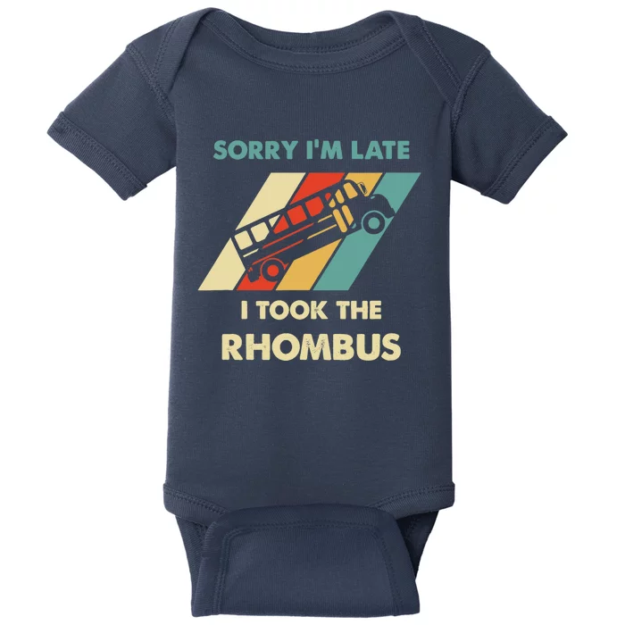 I Took The Rhombus Funny Math Nerd Baby Bodysuit