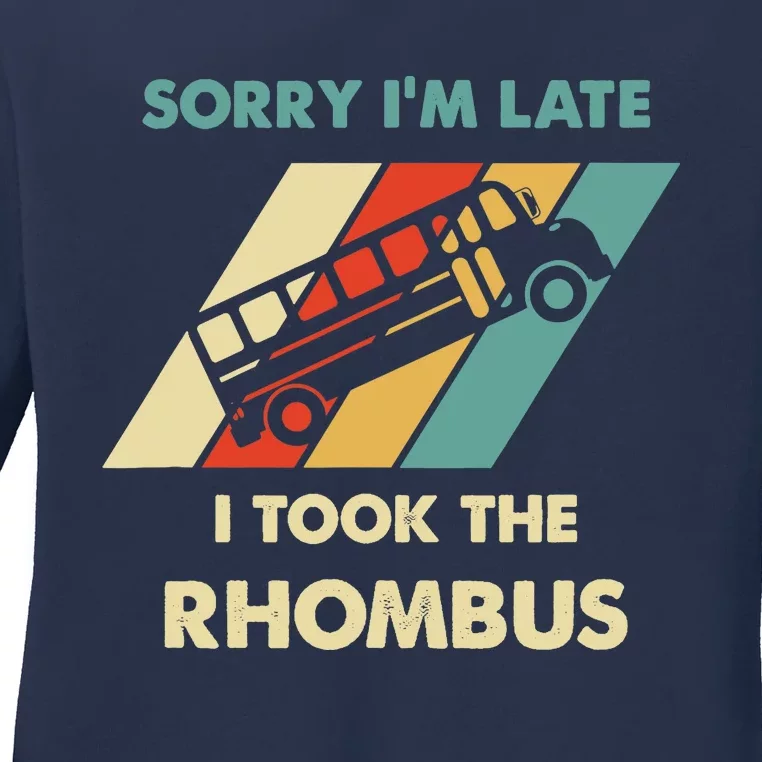 I Took The Rhombus Funny Math Nerd Ladies Long Sleeve Shirt