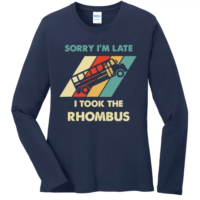 I Took The Rhombus Funny Math Nerd Ladies Long Sleeve Shirt